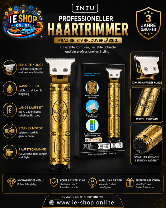 Professioneller Haartrimmer – Präzision & Stil in Gold